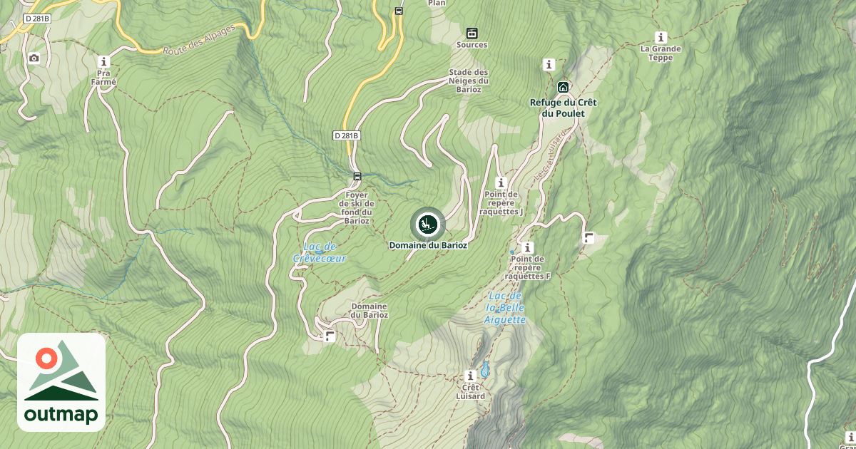 Map of Domaine du Barioz
