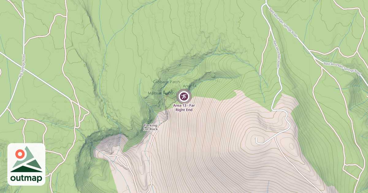 Map of Area 13 - Far Right End