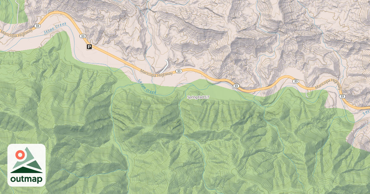 Map of Spring Fed