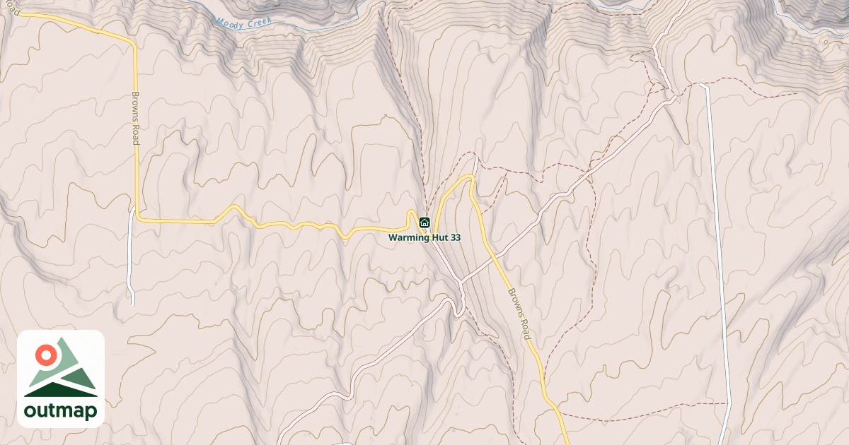 Map of Warming Hut 33