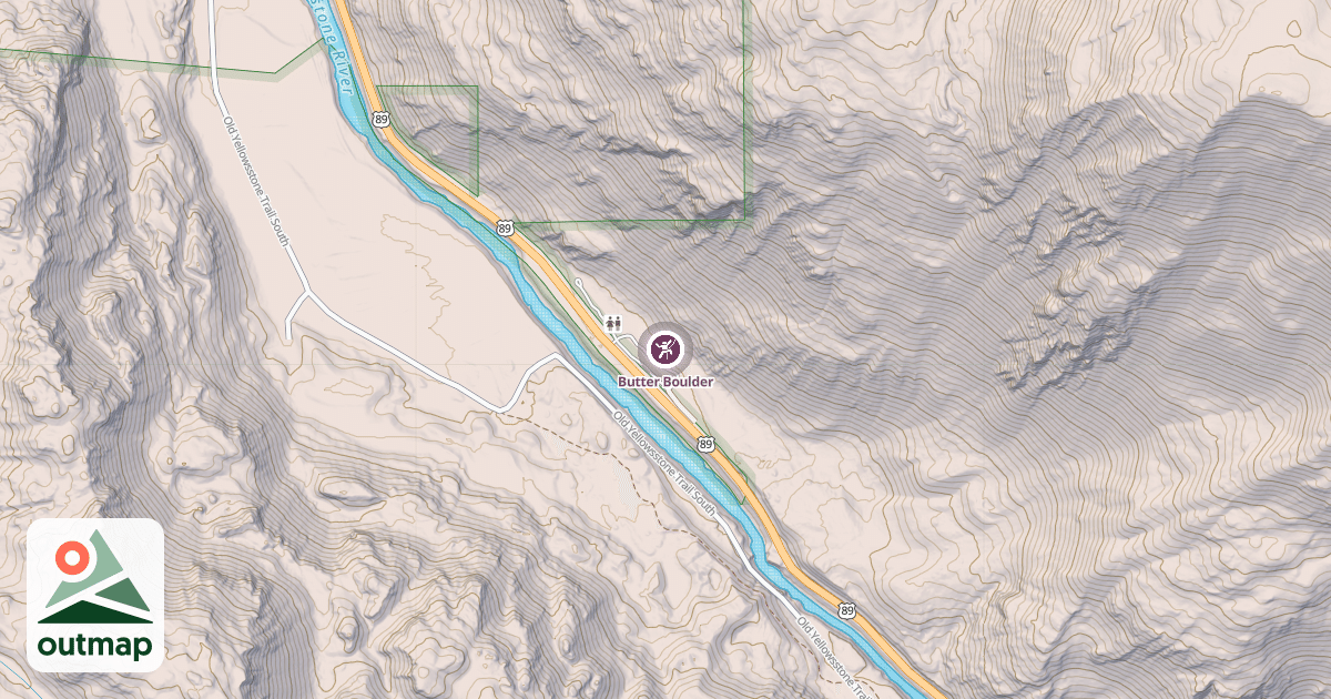 Map of Butter Boulder