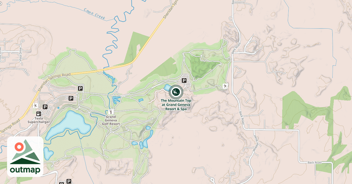 Map of The Mountain Top at Grand Geneva Resort & Spa