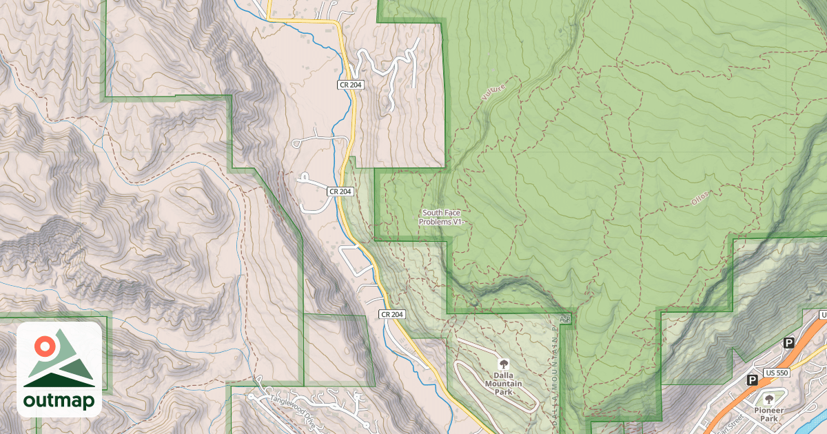 Map of South Face Problems