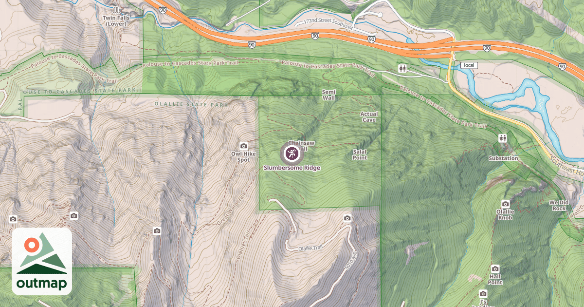 Map of Slumbersome Ridge