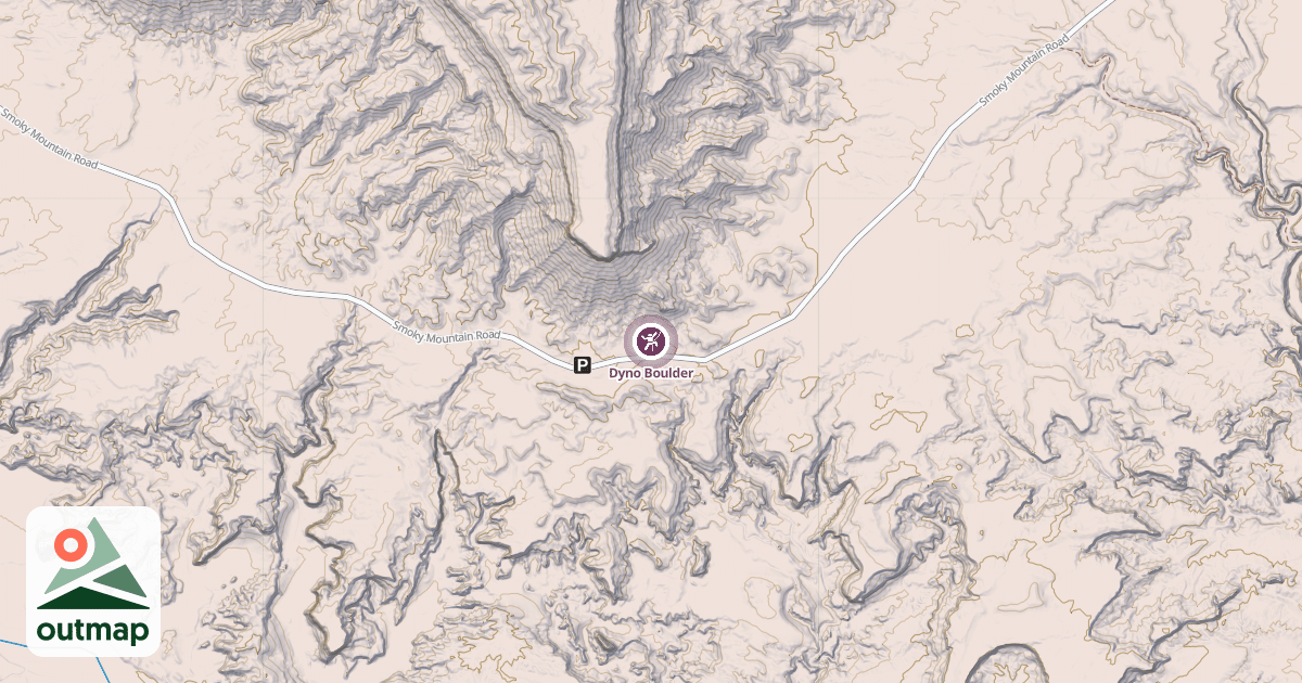 Map of Dyno Boulder