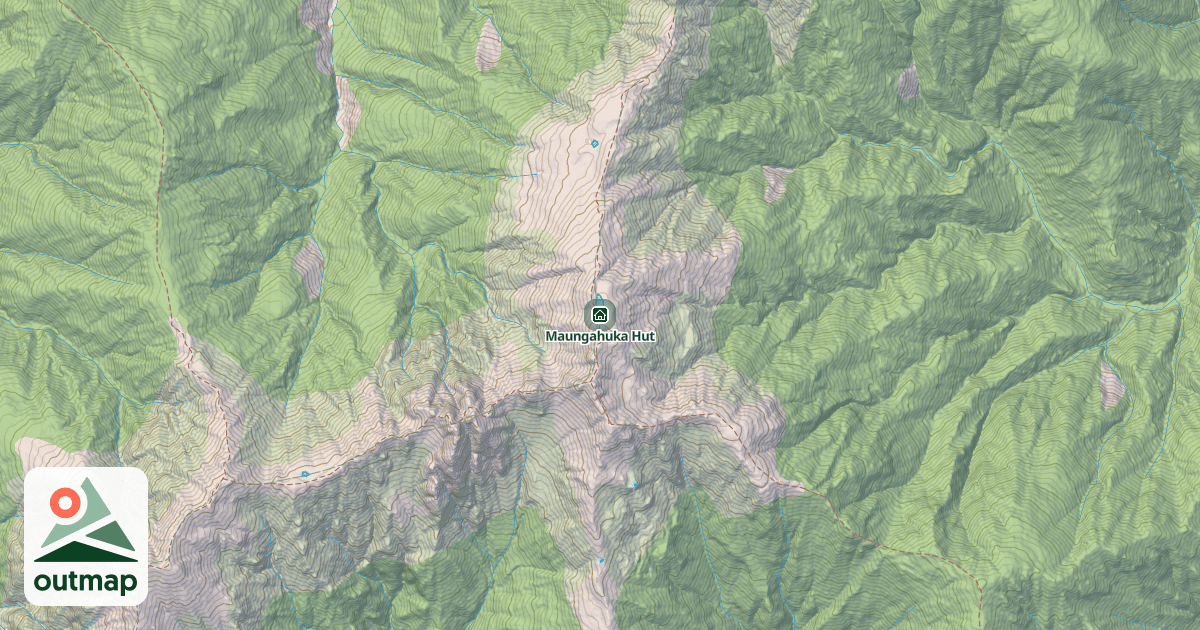 Map of Maungahuka Hut