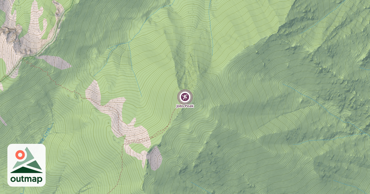 Map of Jobs Peak