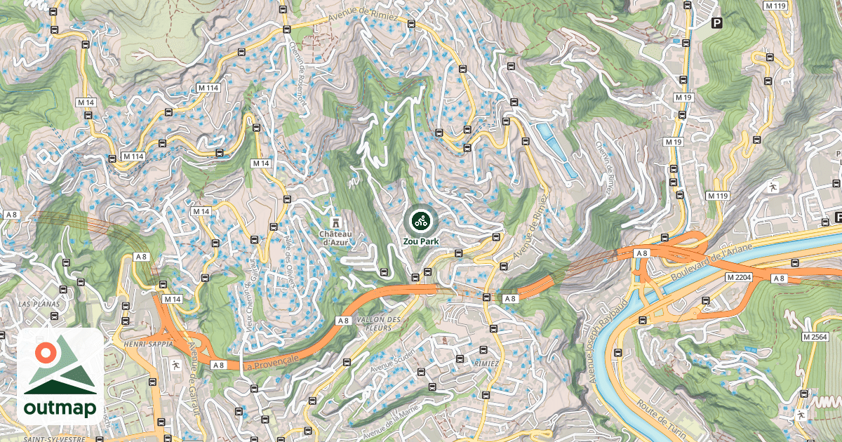 Map of Zou Park