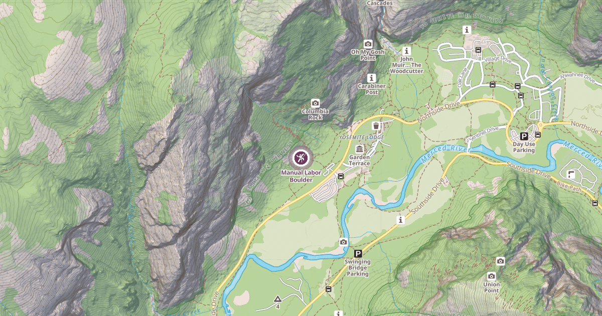 Map preview of Manual Labor Boulder