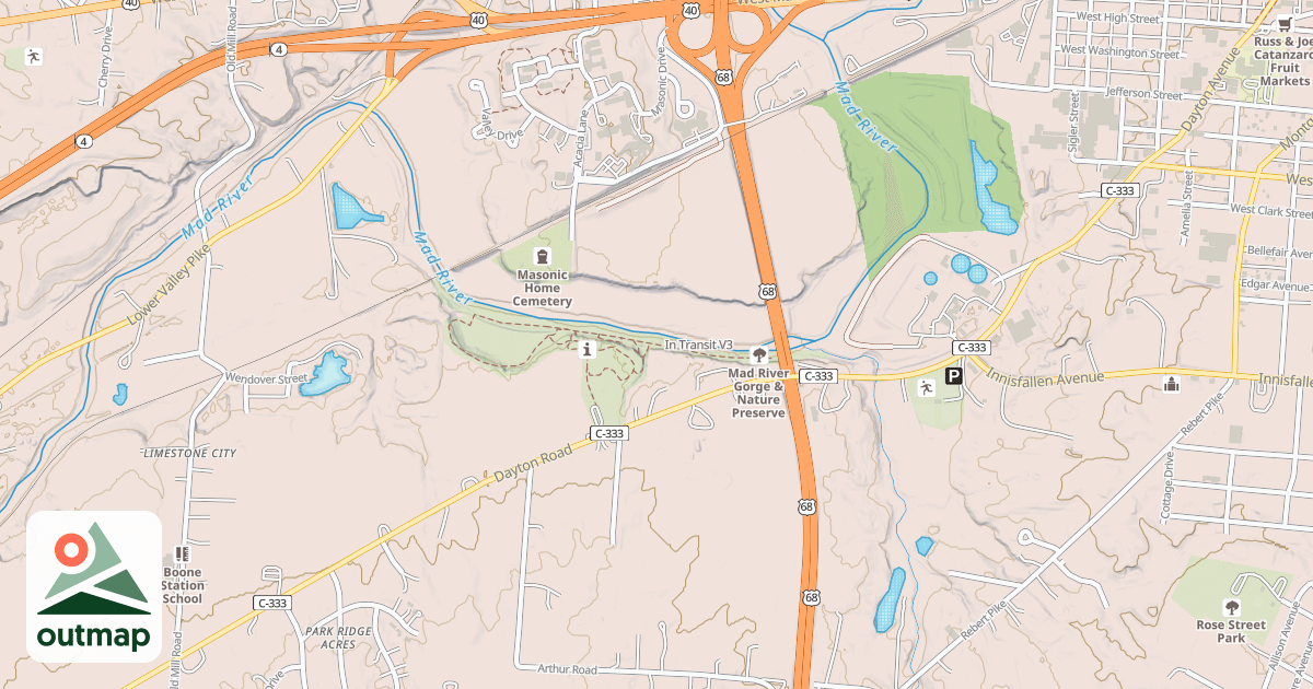 Map of In Transit
