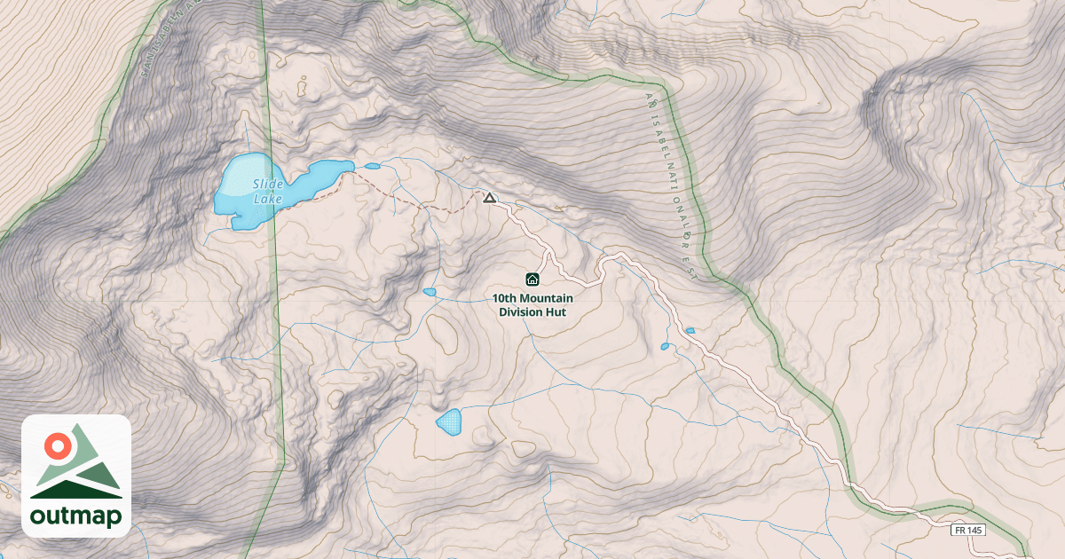 Map of 10th Mountain Division Hut