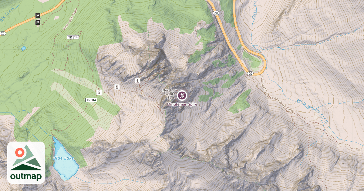 Map of Minuteman Spire