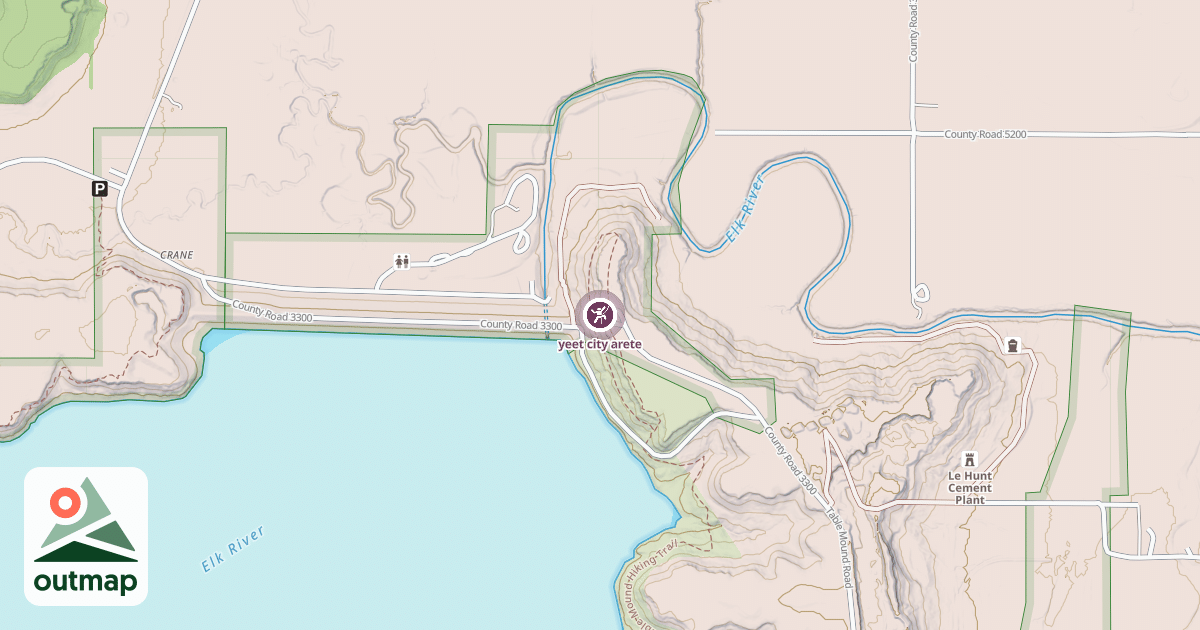 Map of yeet city arete