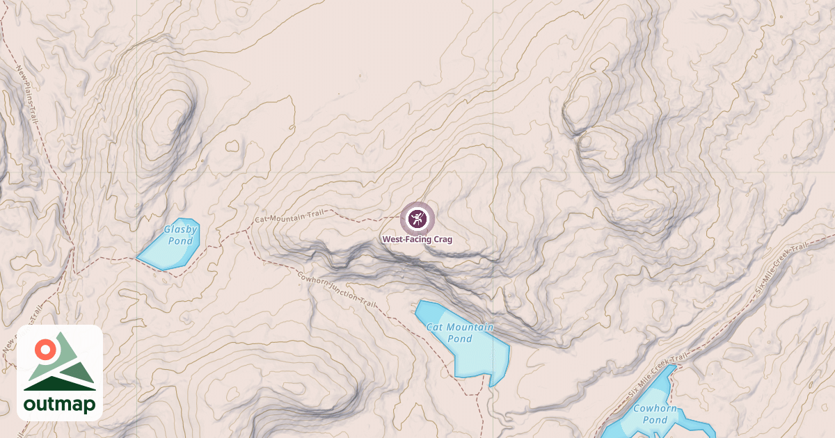 Map of West-Facing Crag