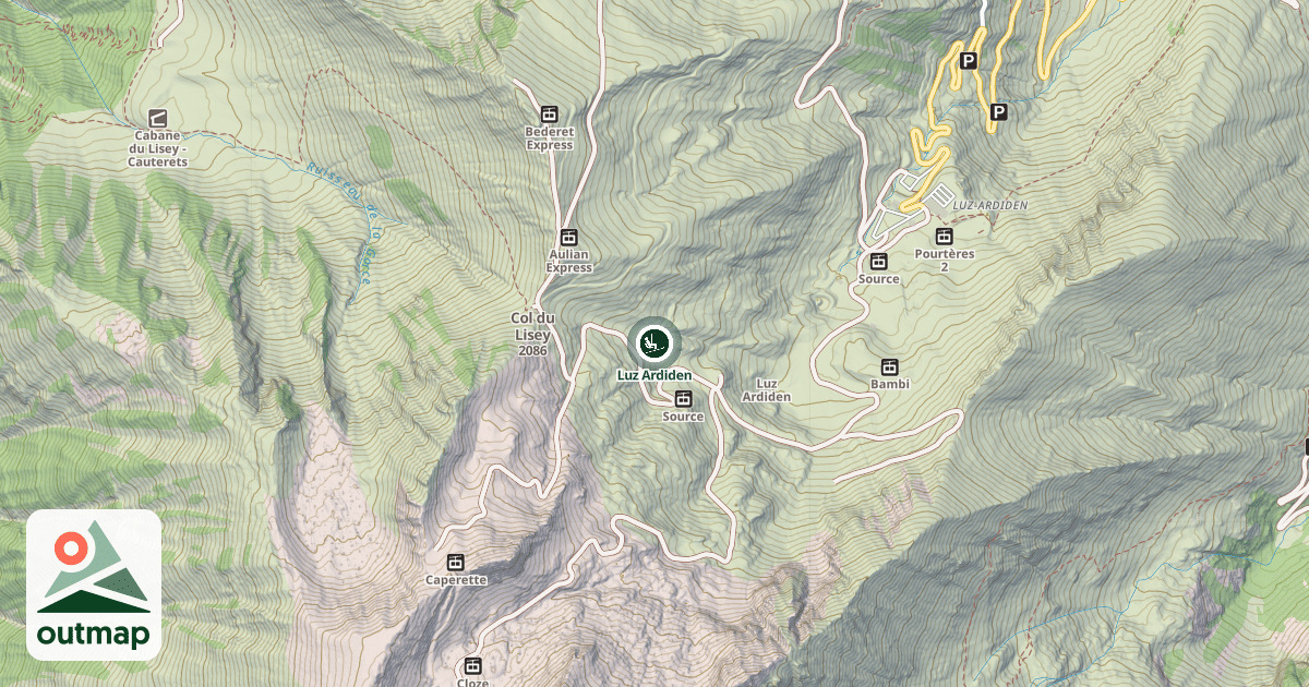 Map of Luz Ardiden