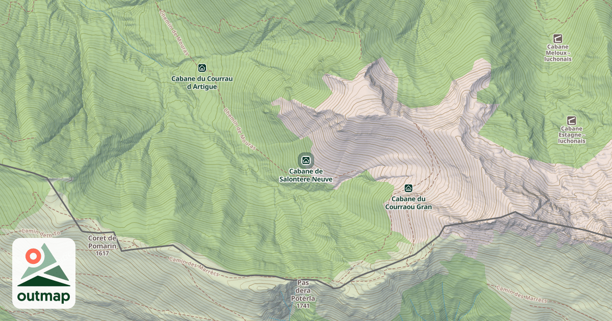Map of Cabane de Salontere Neuve