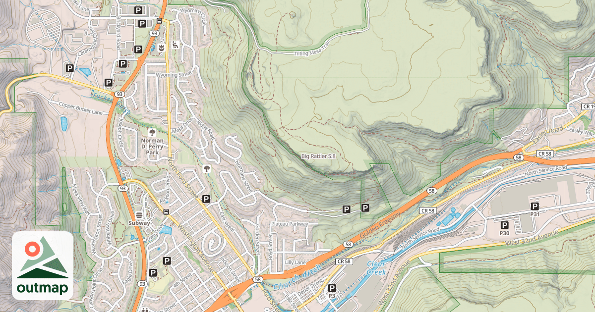 Map of Big Rattler