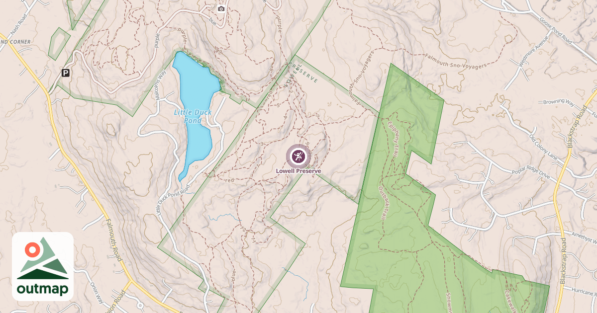 Map of Lowell Preserve