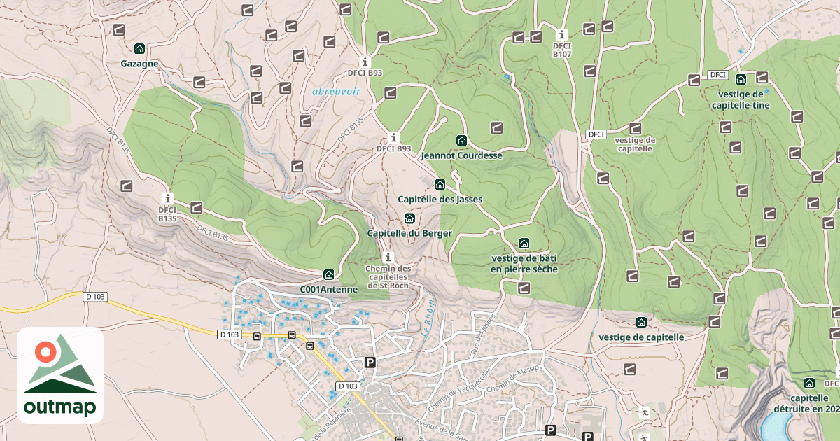 Map of Capitelle du Rachalan
