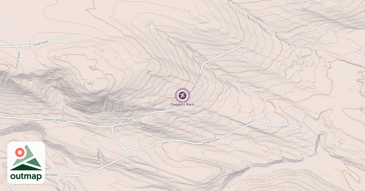 Map of Daggett Rock