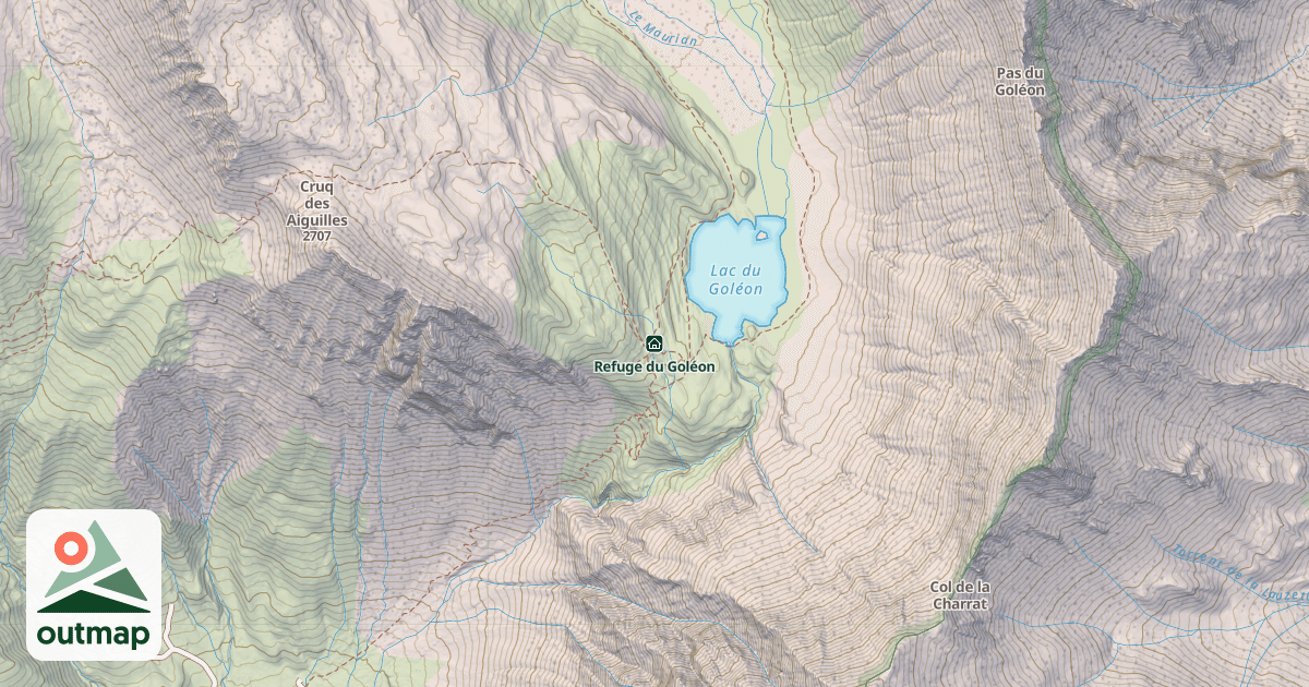 Map of Refuge du Goléon