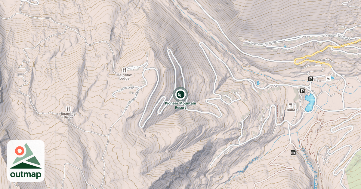Map of Pioneer Mountain Resort