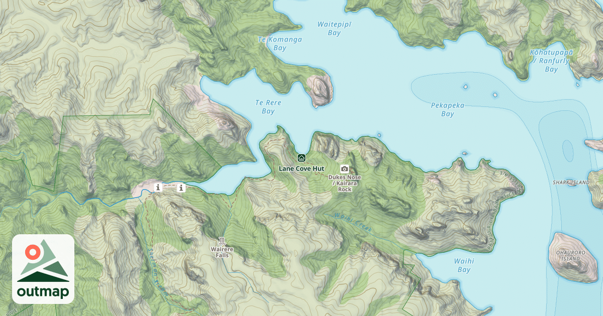 Map of Lane Cove Hut