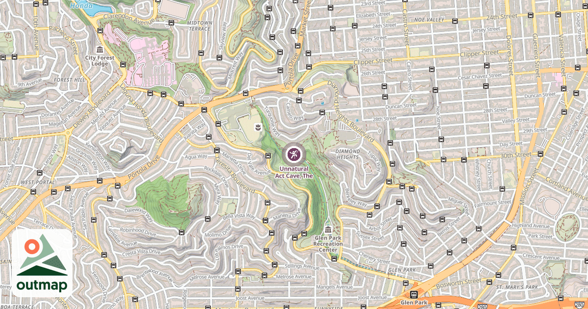 Map of Unnatural Act Cave, The