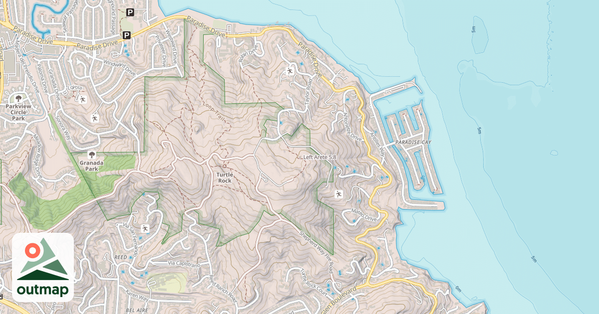 Map of Left Arete