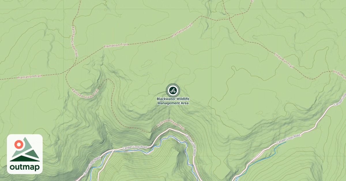 Map of Blackwater Wildlife Management Area