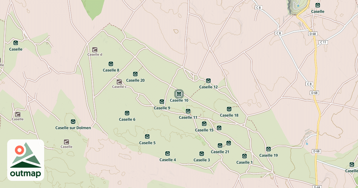 Map of Caselle 10