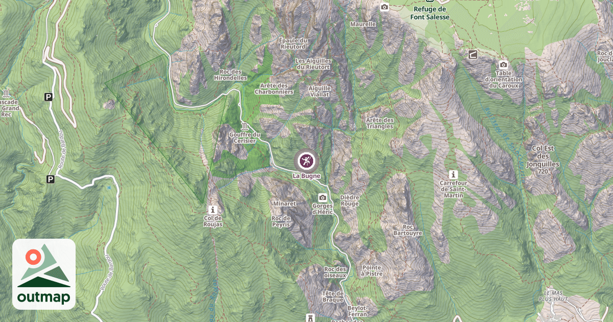 Map of La Bugne