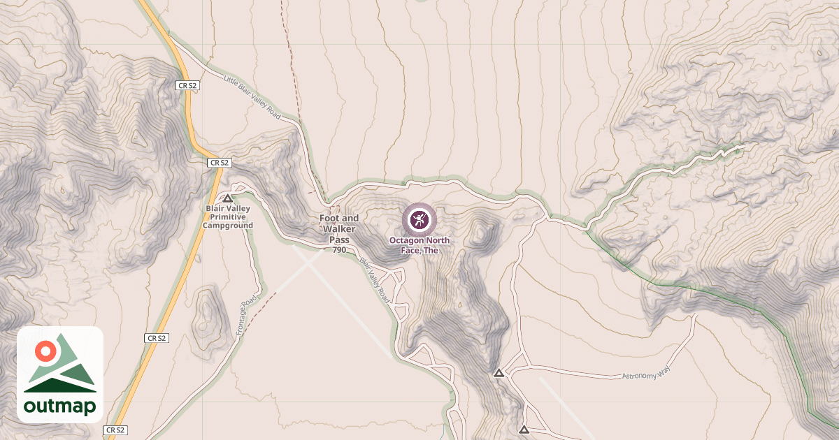 Map of Octagon North Face, The