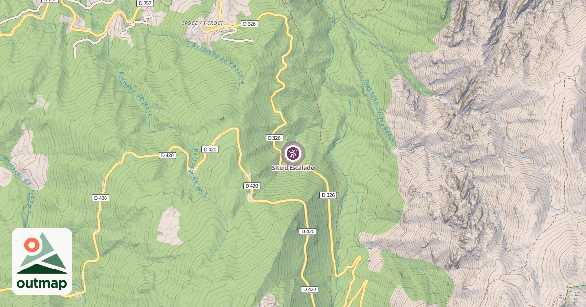 Map of Site d'Escalade