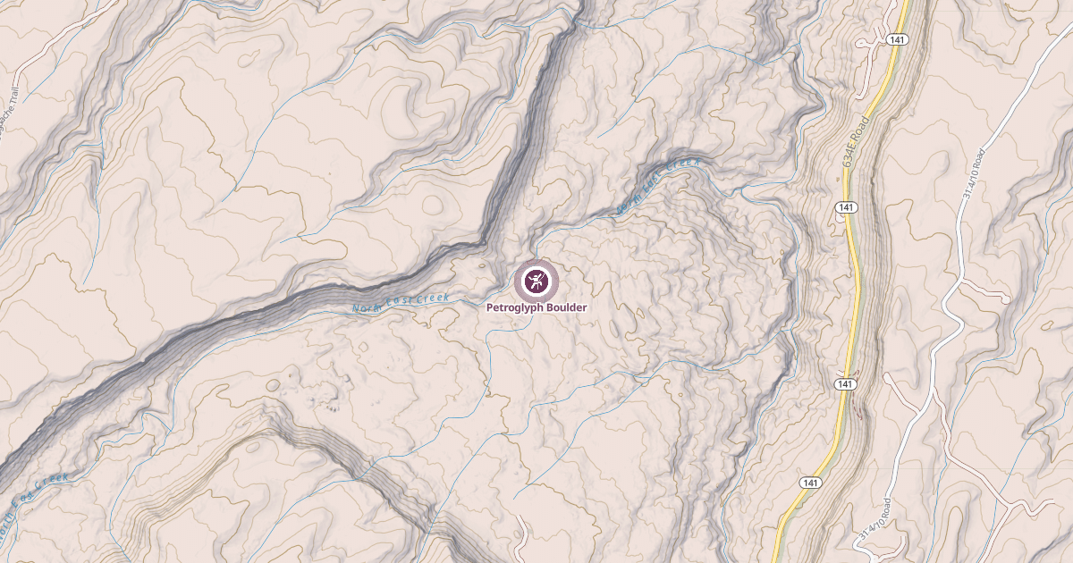 Map preview of Petroglyph Boulder
