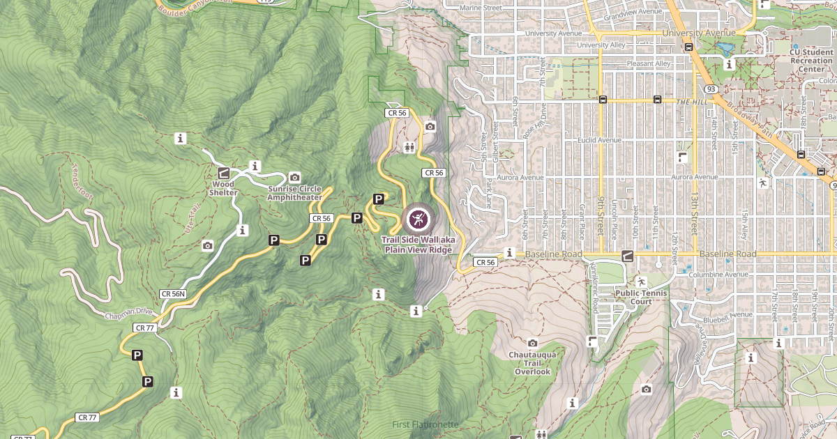 Map preview of Trail Side Wall aka Plain View Ridge