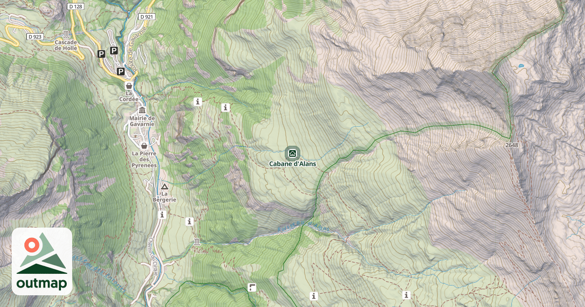 Map of Cabane d'Alans