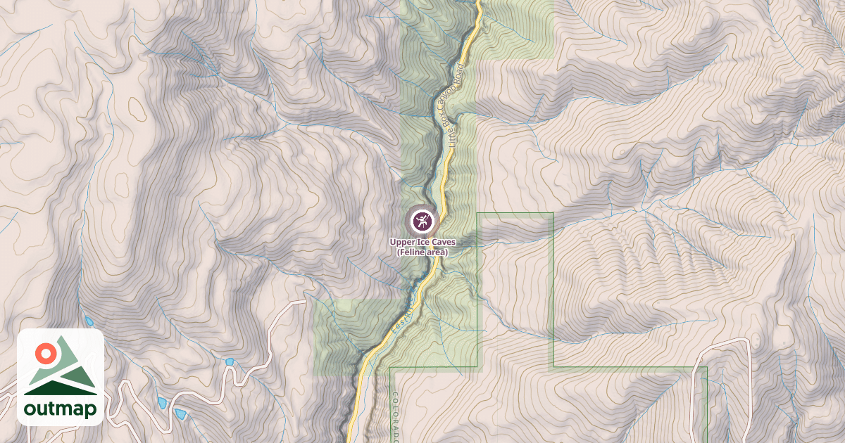 Map of Upper Ice Caves (Feline area)