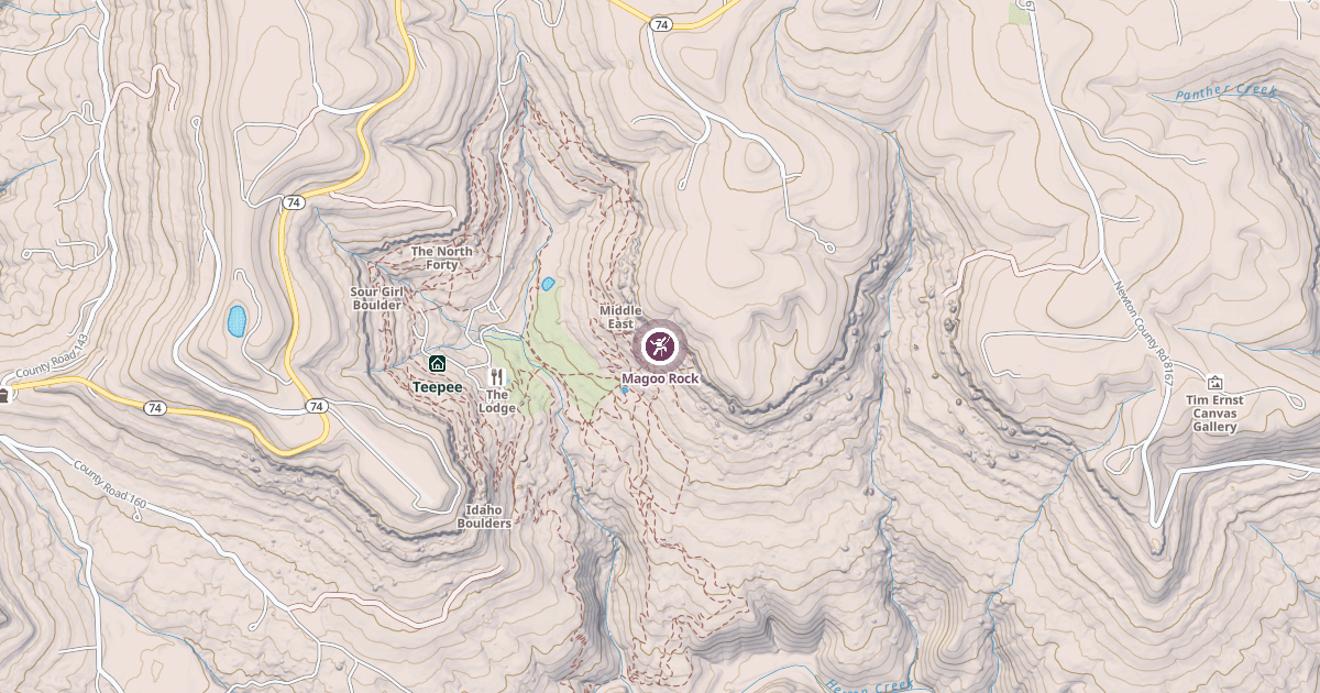 Map preview of Magoo Rock