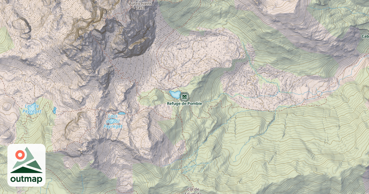 Map of Refuge de Pombie
