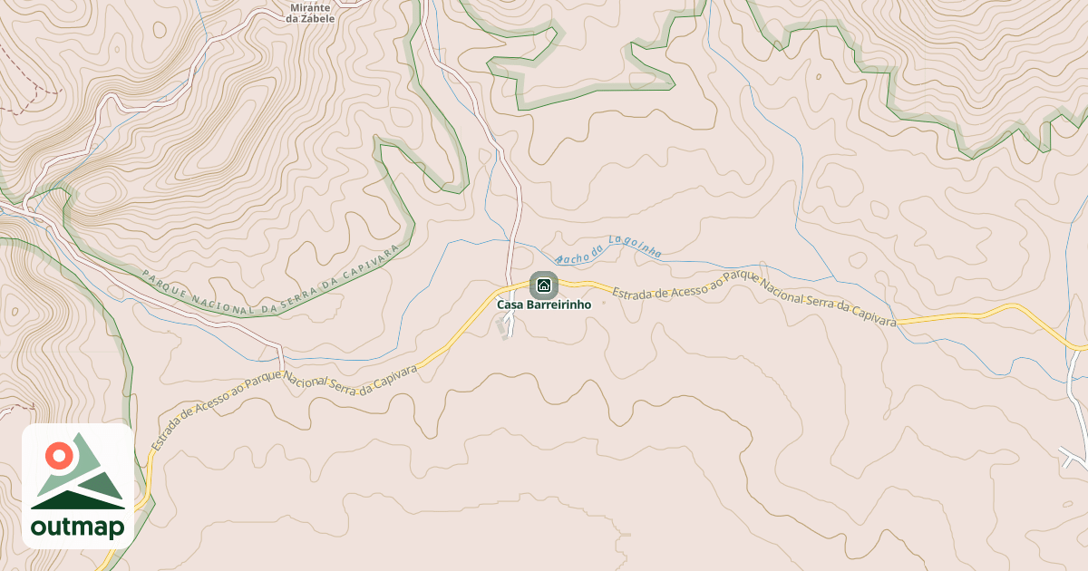 Map of Casa Barreirinho