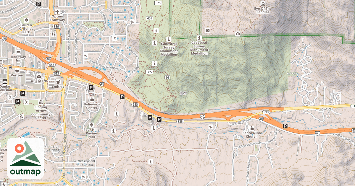 Map of D