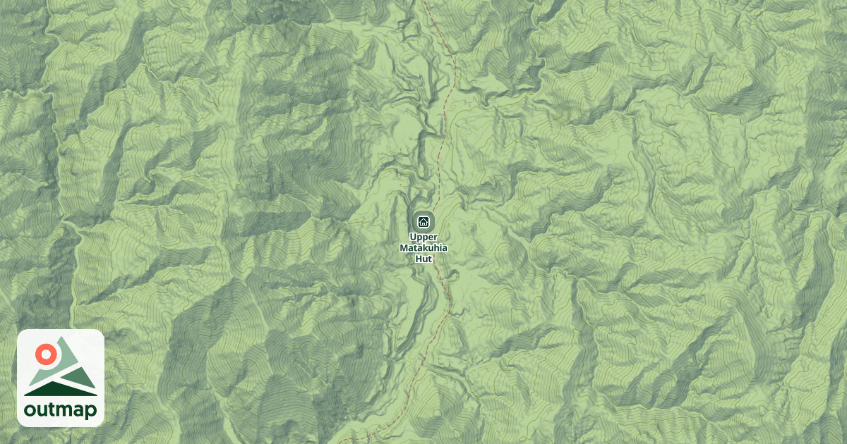 Map of Upper Matakuhia Hut
