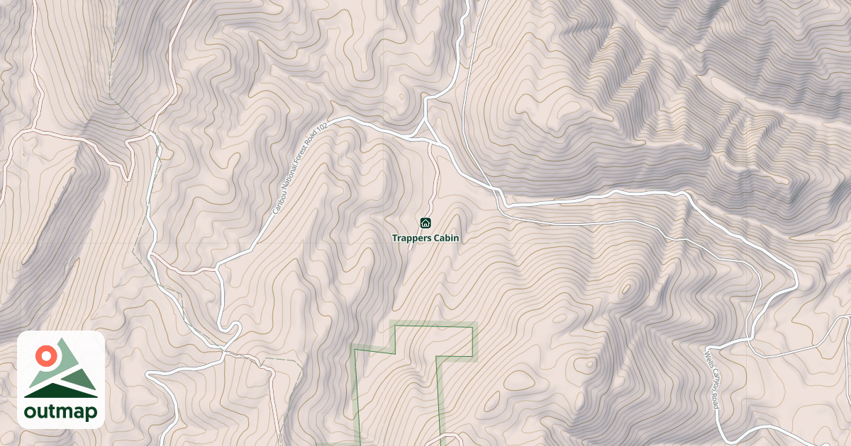 Map of Trappers Cabin