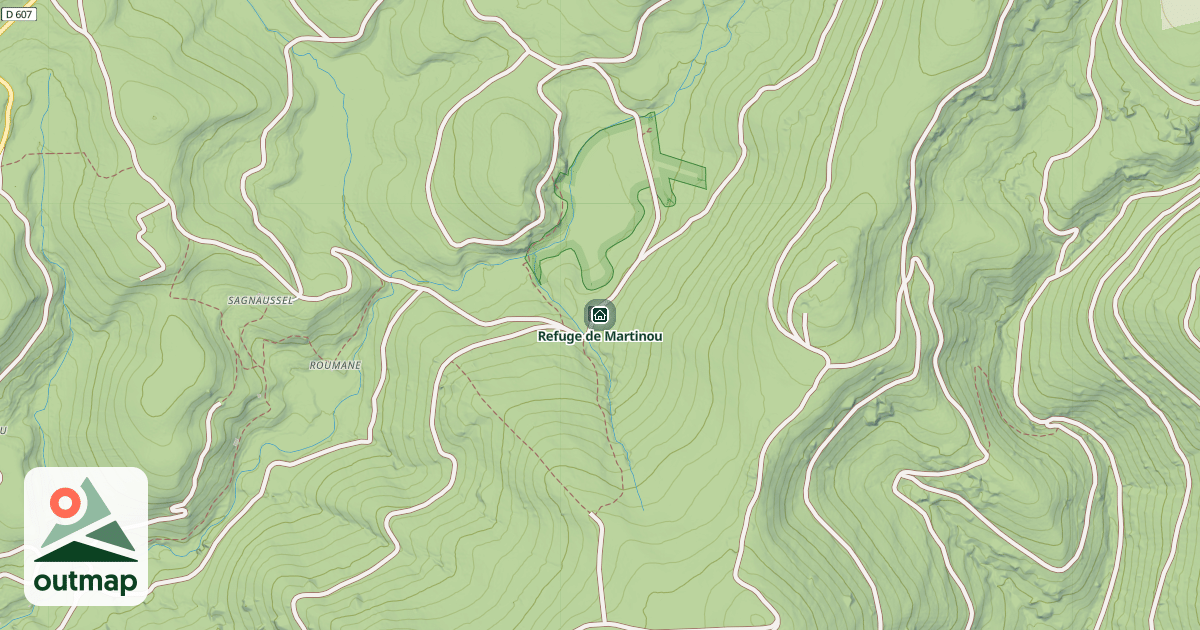 Map of Refuge de Martinou