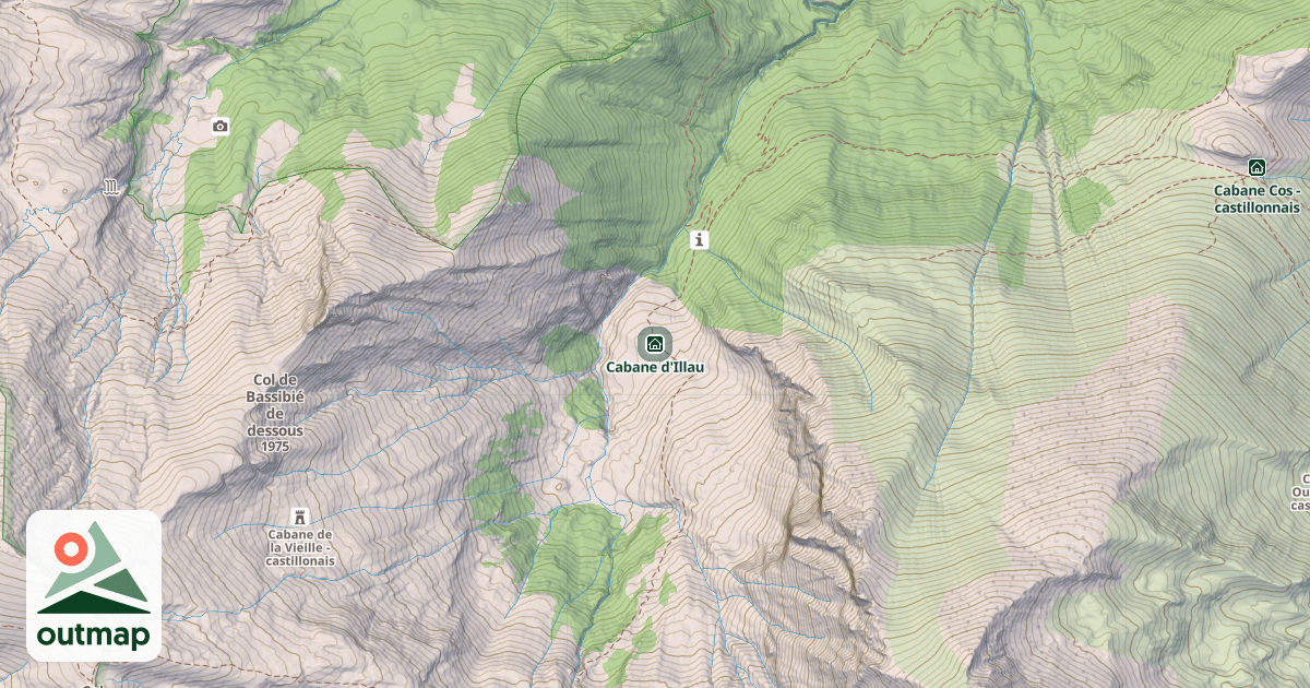 Map of Cabane d'Illau