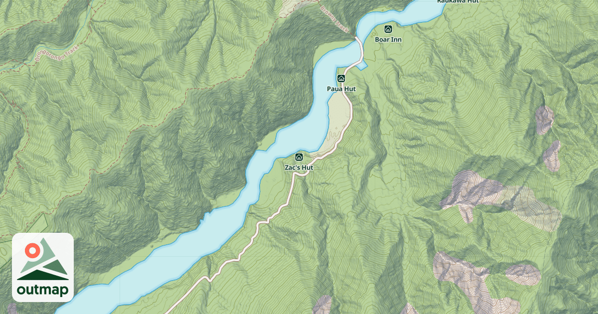 Map of Zac's Hut