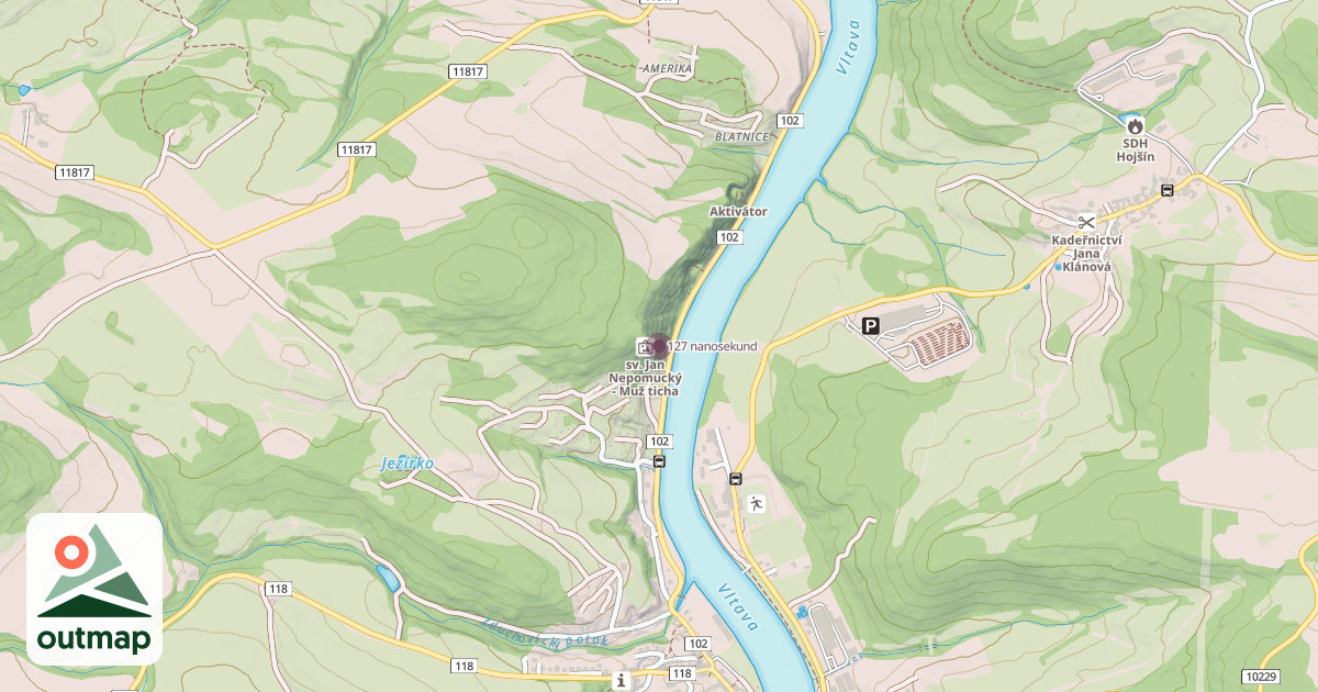 Map of 127 nanosekund