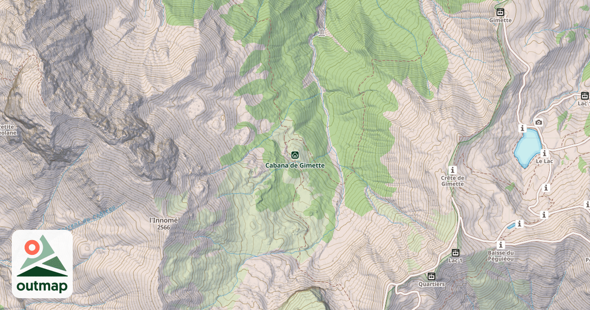 Map of Cabana de Gimette