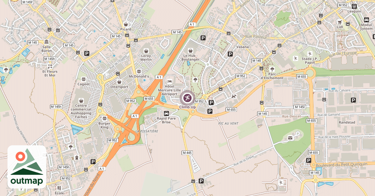 Map of Climb Up